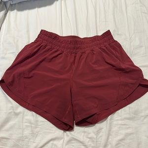 Lululemon Track That High Rise Lined Short